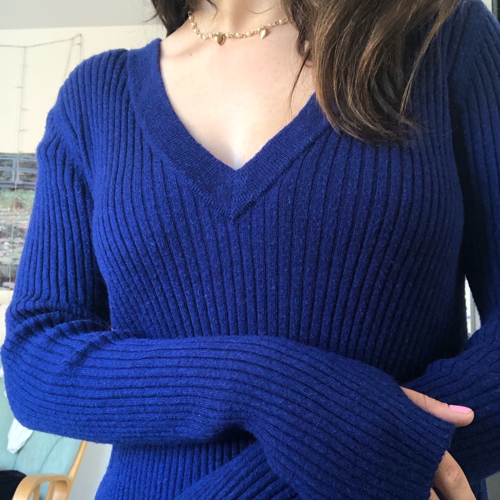 Blue Sweater Dress